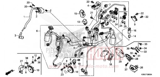 FAISCEAU DES FILS MSX125AH de 2017